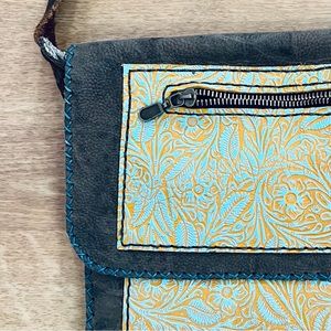 Vintage Leather Adjustable Western Crossbody